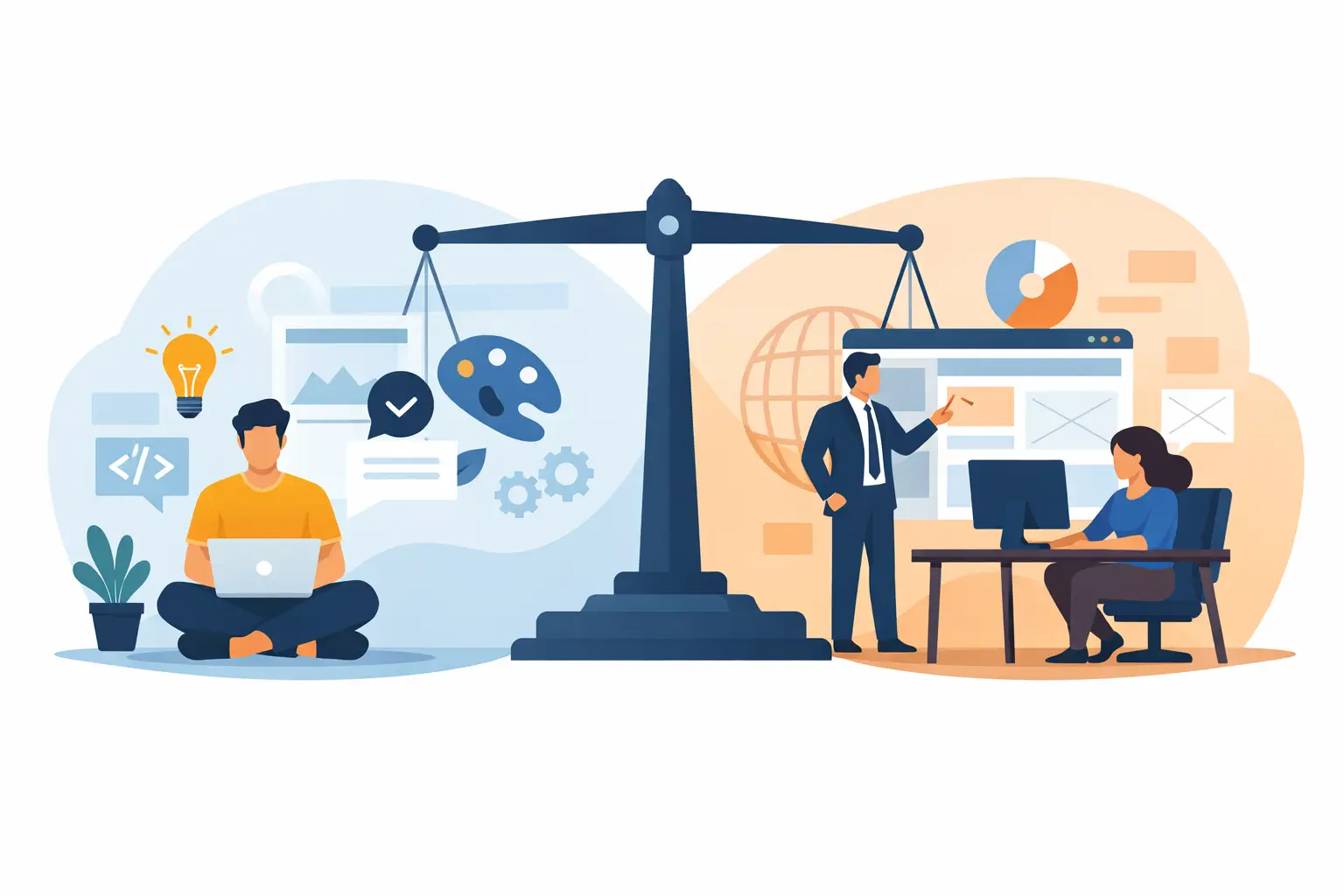Freelancer vai kotisivutoimisto - kumpi sopii?